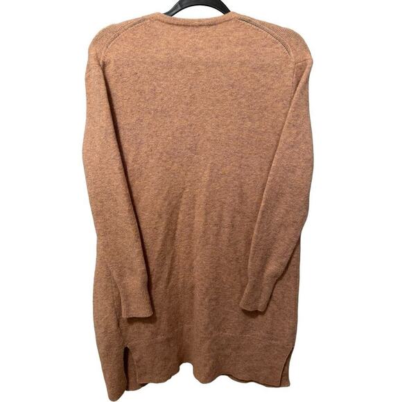 Madewell Kent Open Front Cardigan Sweater Slouchy Fit Wool Blend Brown Size XS - Picture 4 of 9